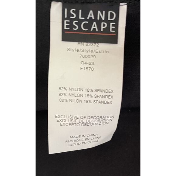 Island Escape‎ Women's Black Brief Bikini Swim Bottoms Size 6 NWT $30 - Picture 6 of 6